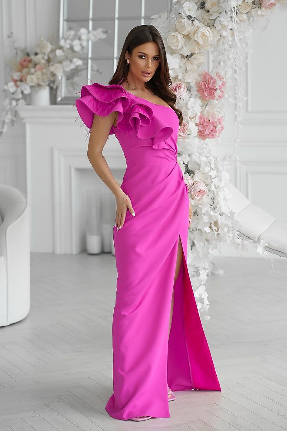 Robe longue model 197547 Bicotone