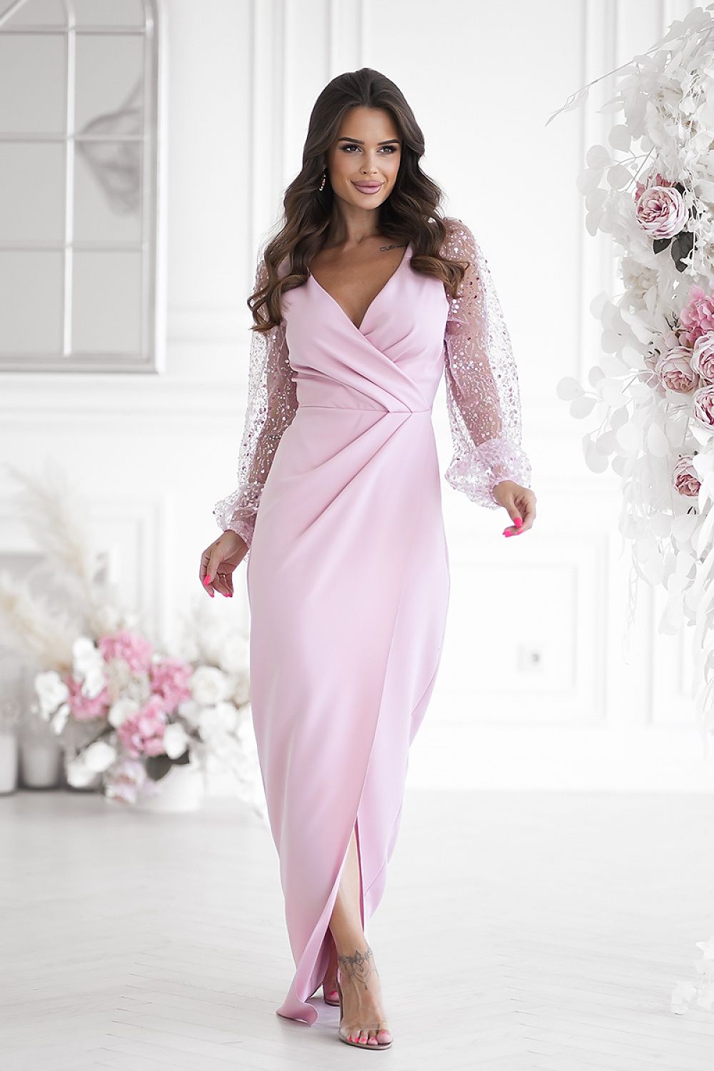 Robe longue model 198905 Bicotone