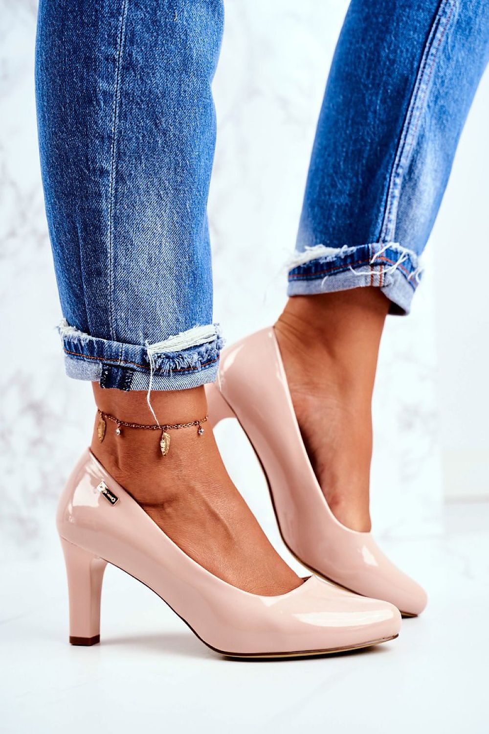 Escarpins talon large model 206813 Step in style