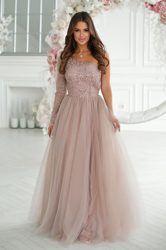  Robe longue model 192637 Bicotone 