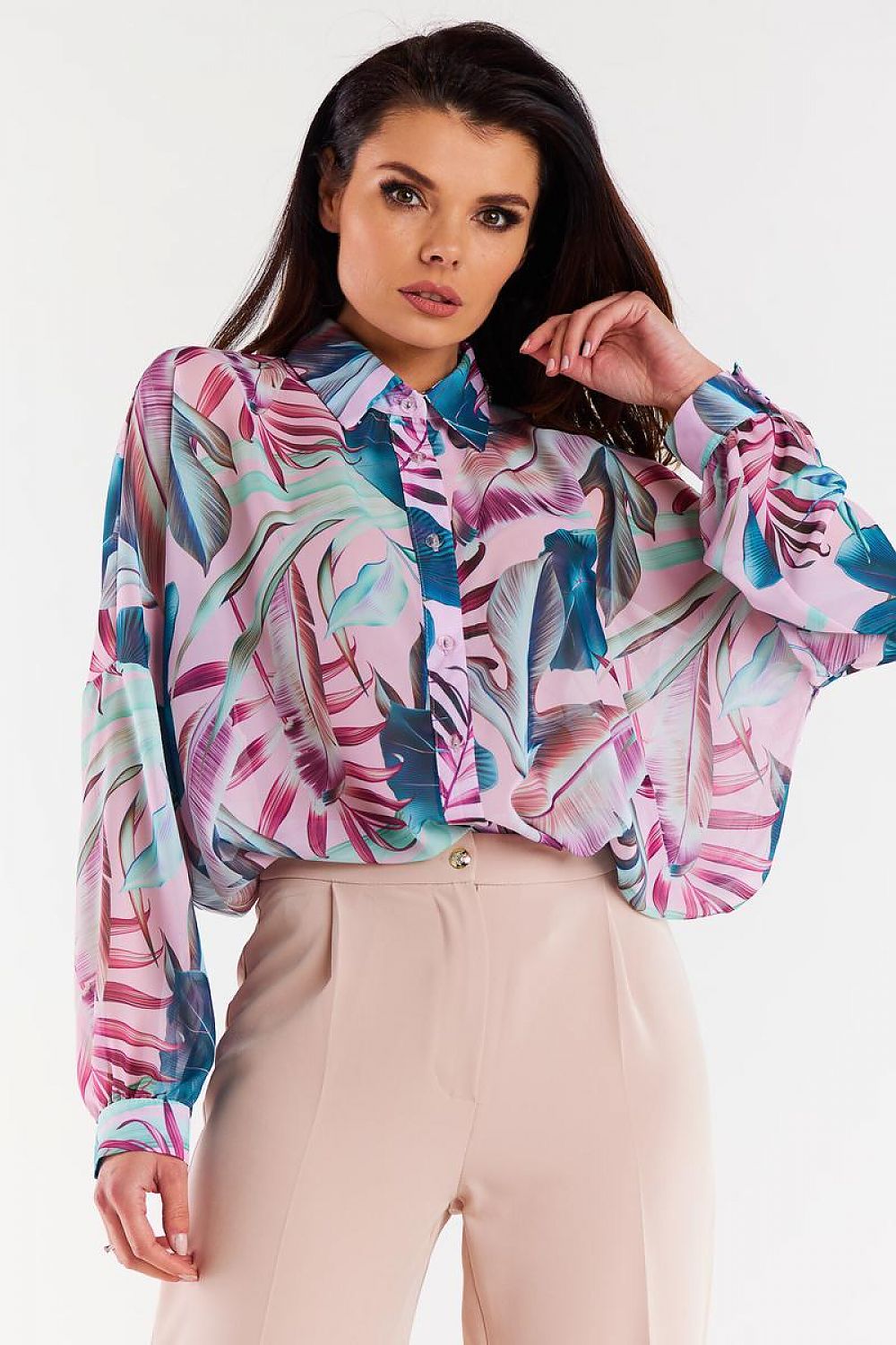  Chemise manche longue model 196617 awama 