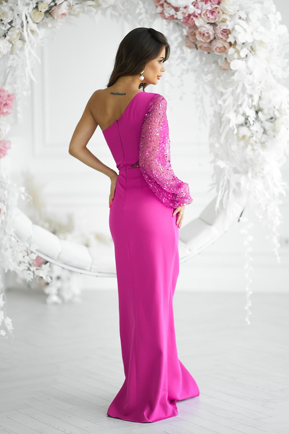  Robe longue model 198819 Bicotone 