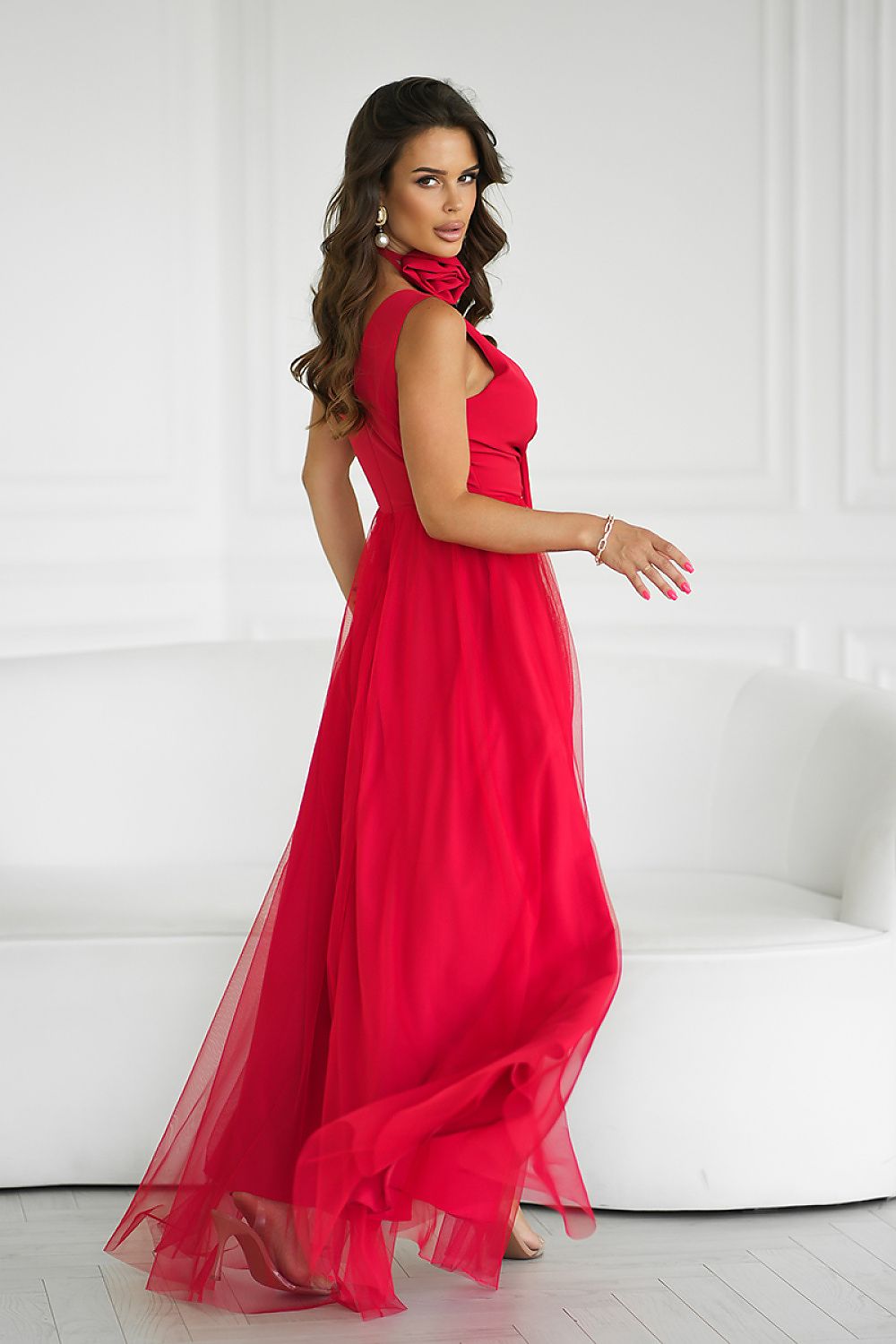  Robe longue model 199324 Bicotone 
