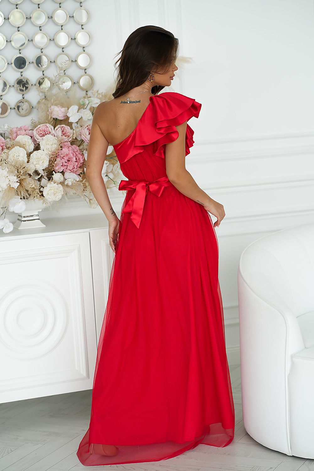  Robe longue model 200246 Bicotone 